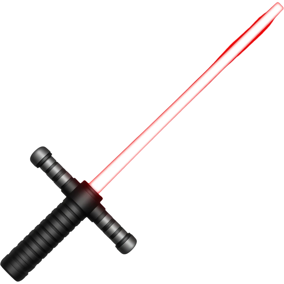 Sable laser rojo emoji