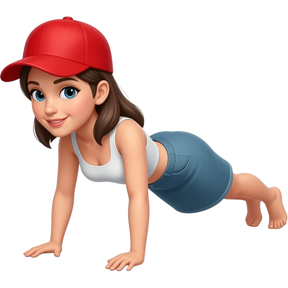 women doing hat push ups emoji