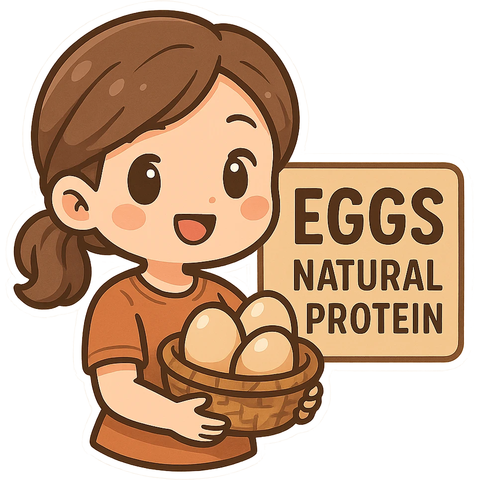 natural eggs protein emoji