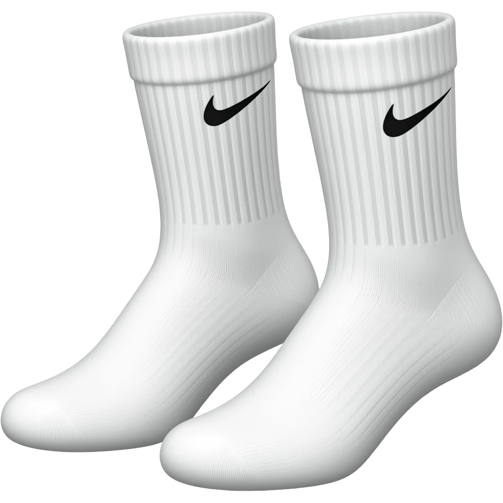 crew nike white socks emoji