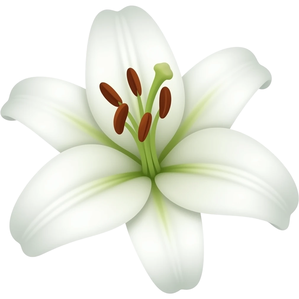 White lily emoji