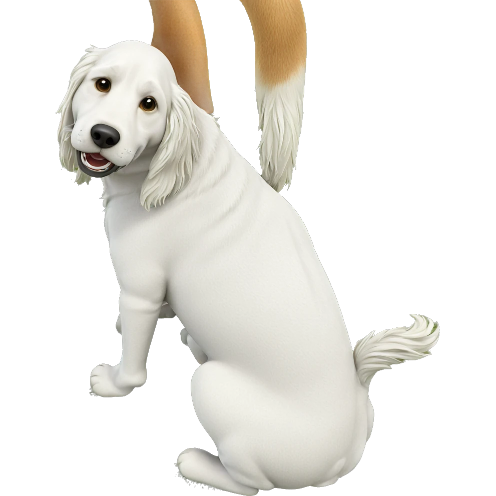 dog in grassy field emoji