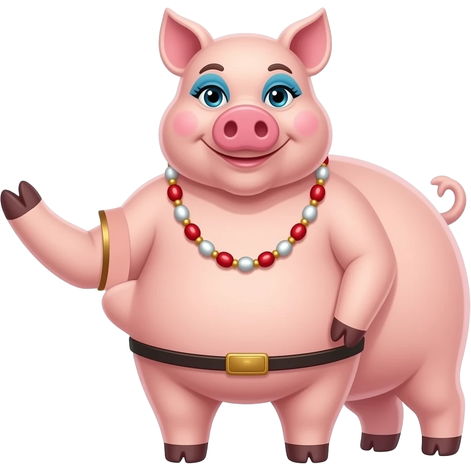 drag queen pig emoji
