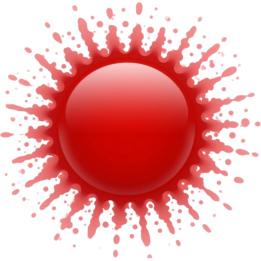 red blood splatter emoji