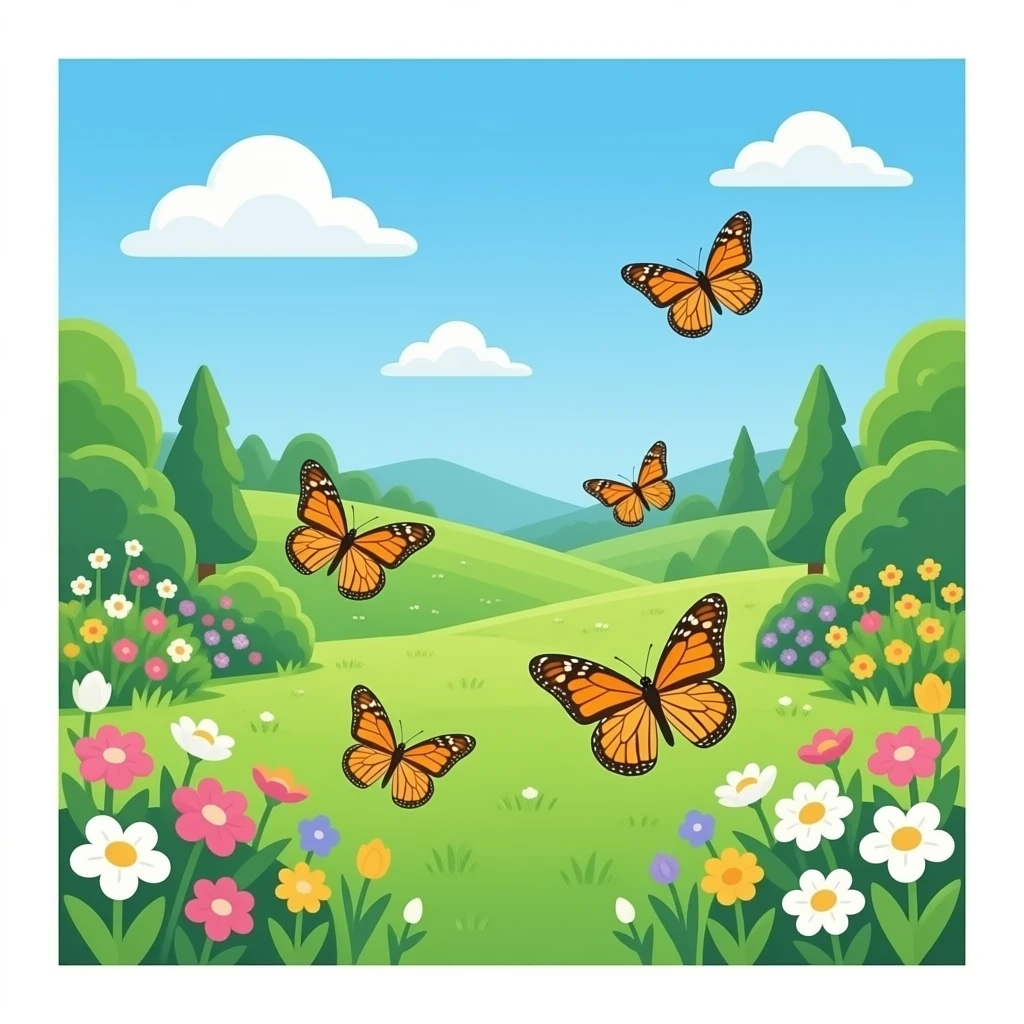 butterflies in garden make this picture brighter emoji