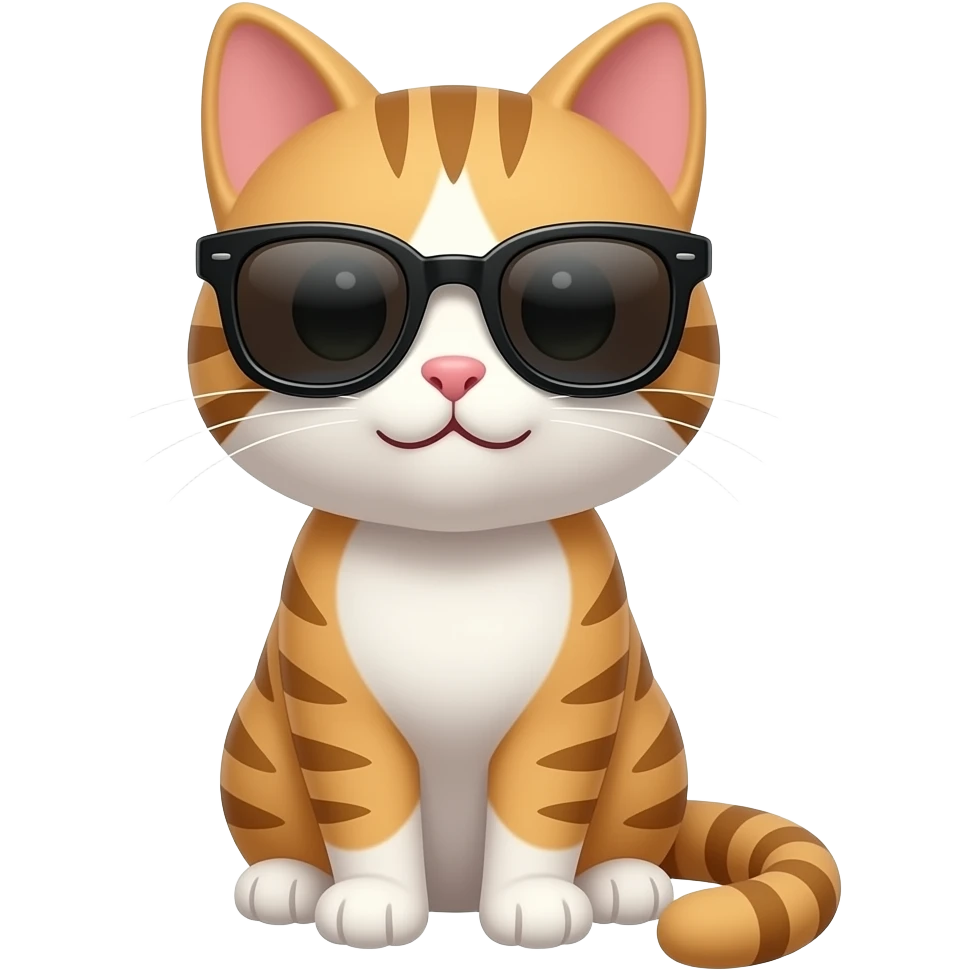 Cat wearing sunglasses emoji