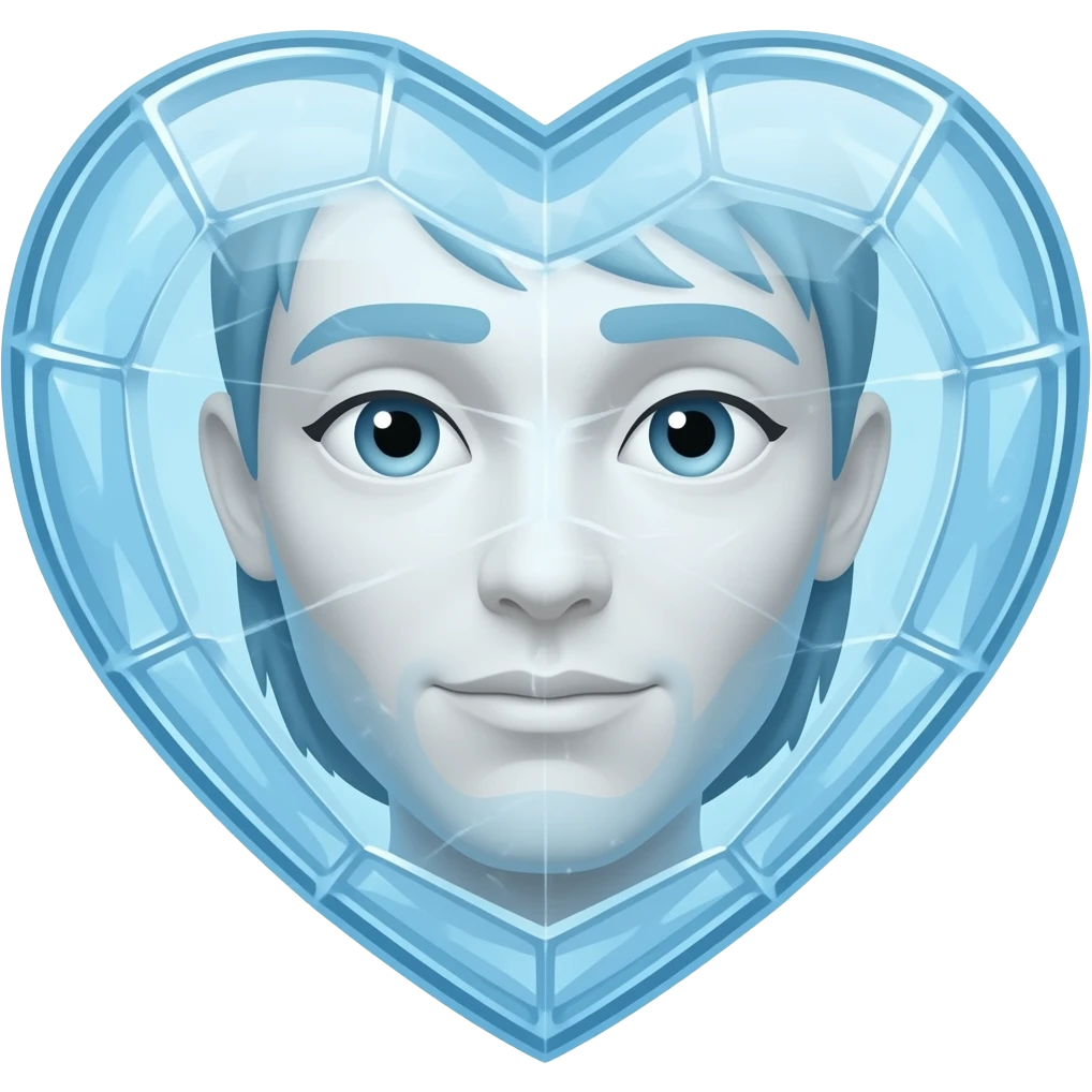 Corazón con hielo emoji emoji