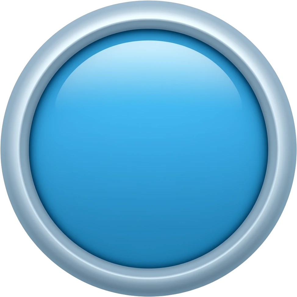Blue thick badge emoji