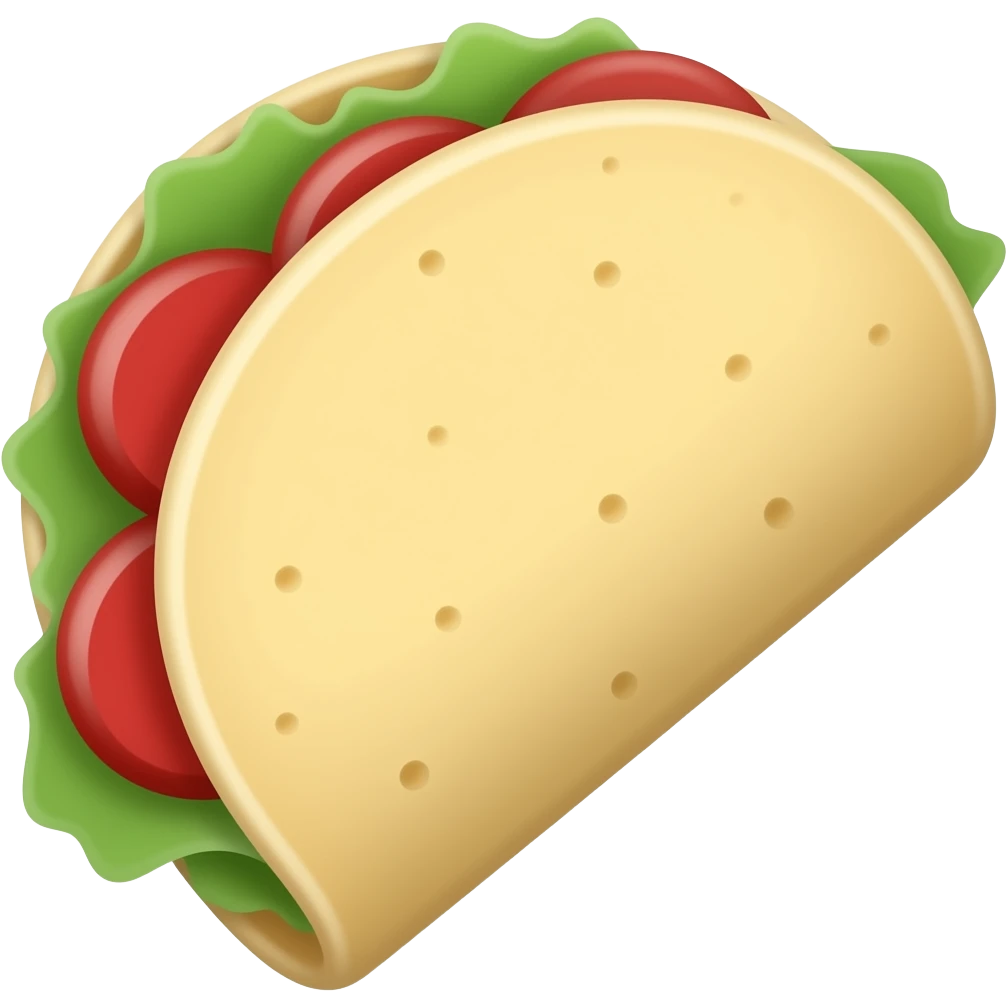 flat tortilla emoji