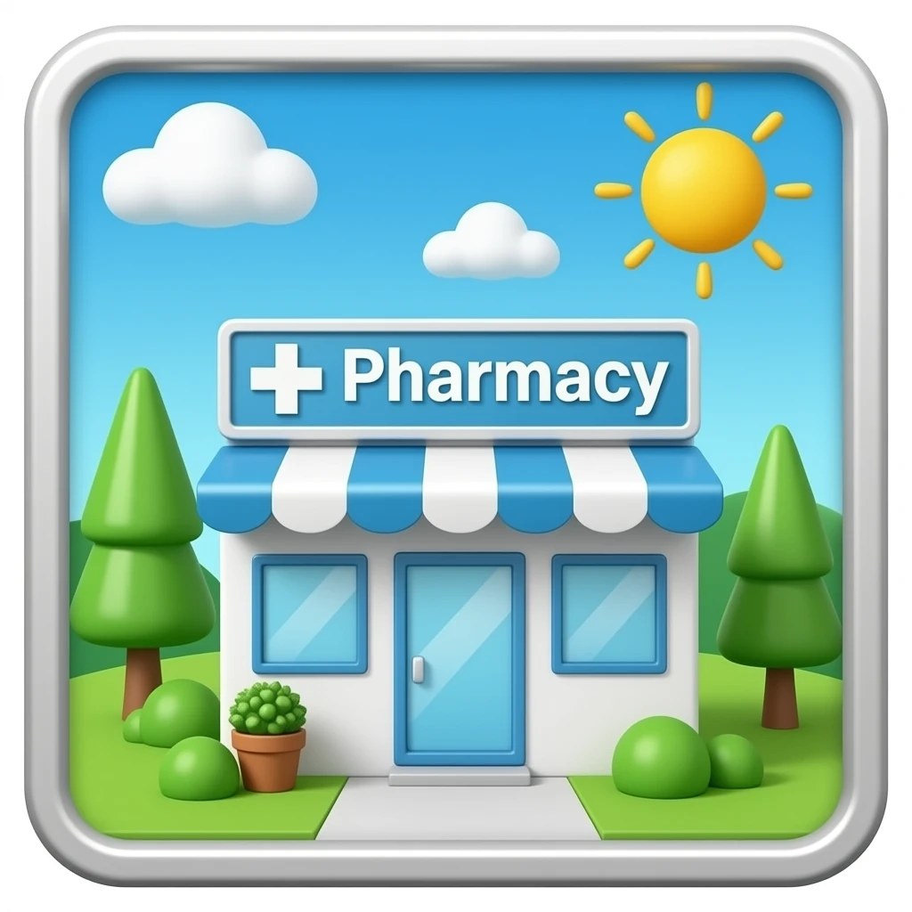pharmacy in platinum emoji