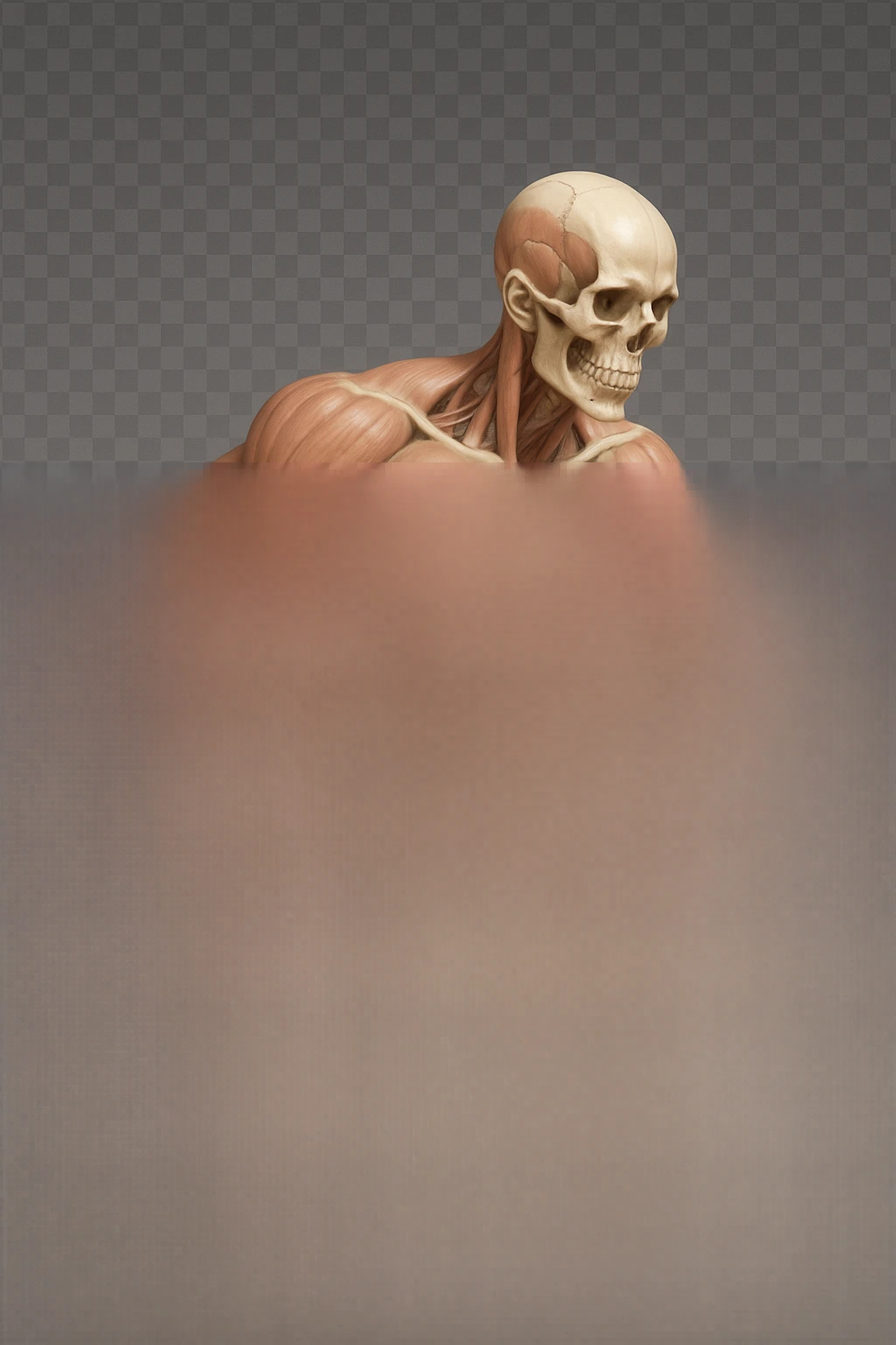 CORPO UMANO ANATOMICO REALISTICO CHE SVOLGE UN ESERCIZIO DI MOBILITà ALLE ANCHE, iperrealistico 4k emoji