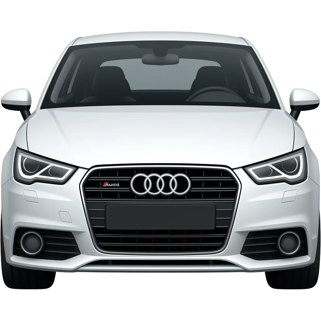 White Audi a1 emoji