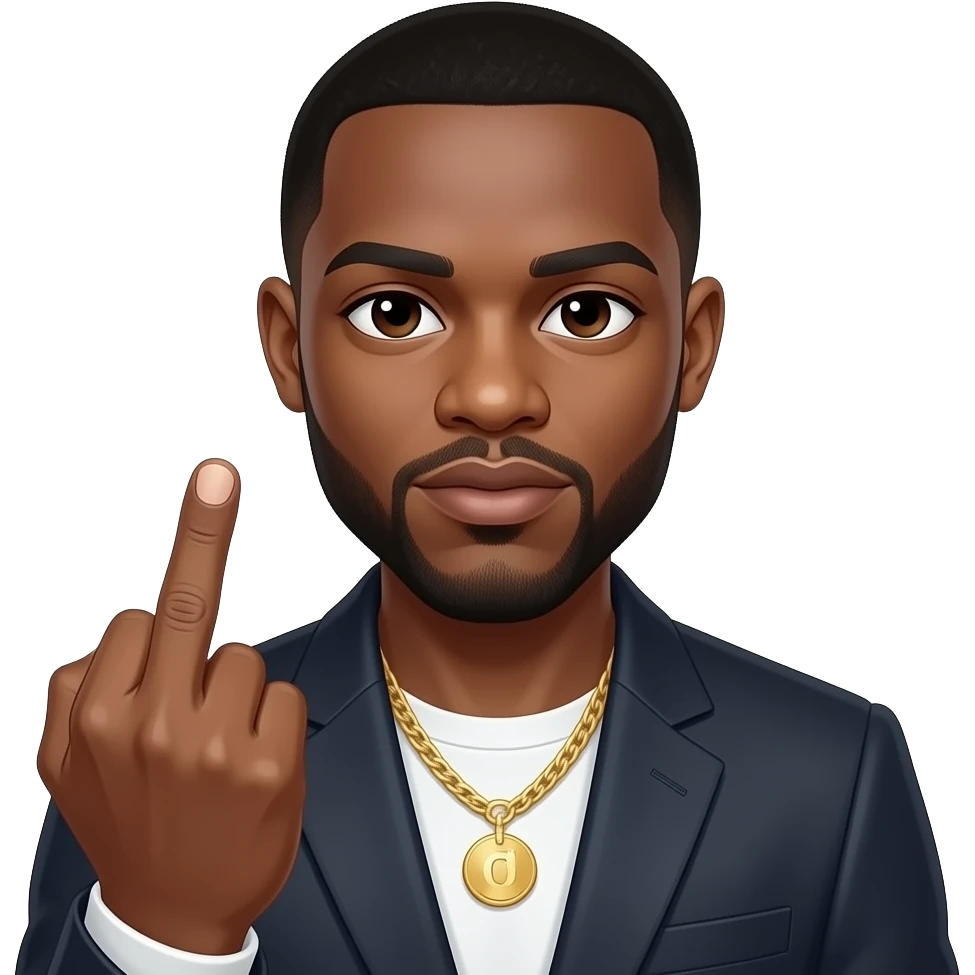 danny davido sharting a middle finger emoji