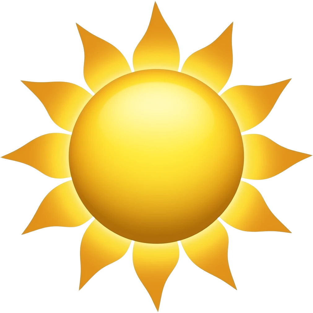 Sun in a spiral with strong rays and an empty center. emoji