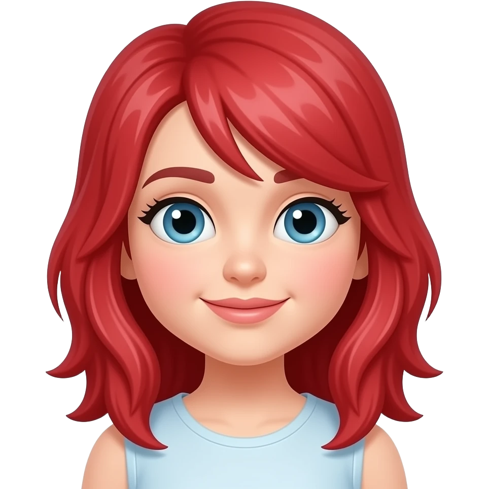 girl with RED hair emoji