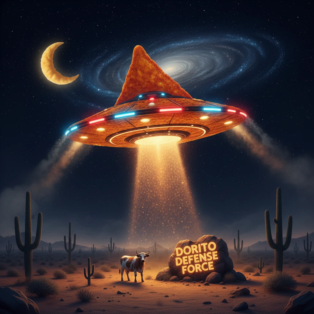 UFO but it's a dorito emoji