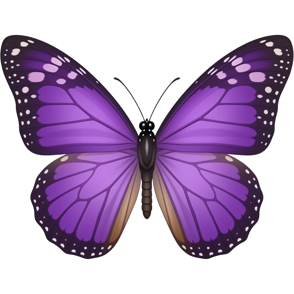 Purple butterfly emoji
