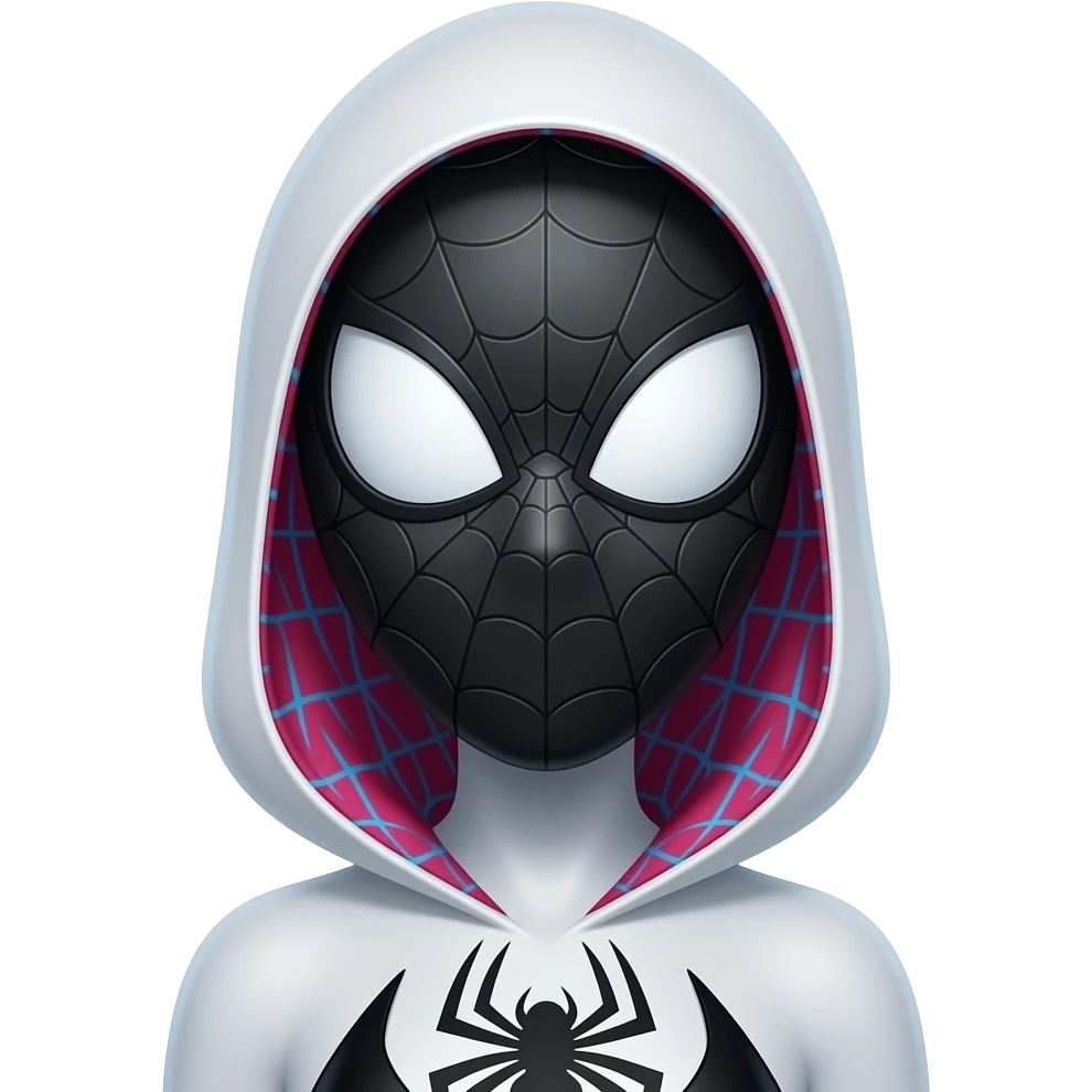 Gwen spider verse with mask emoji