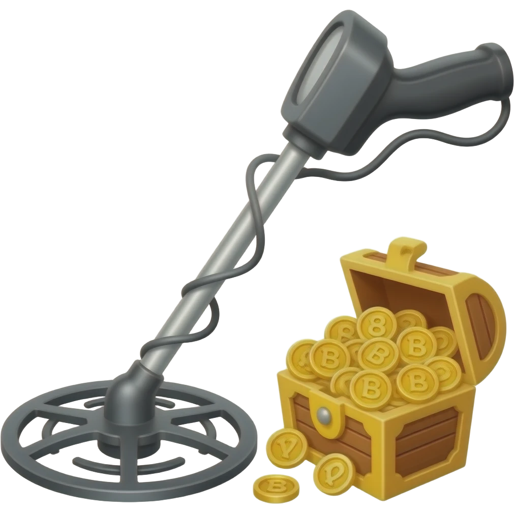 treasure Metal detector emoji