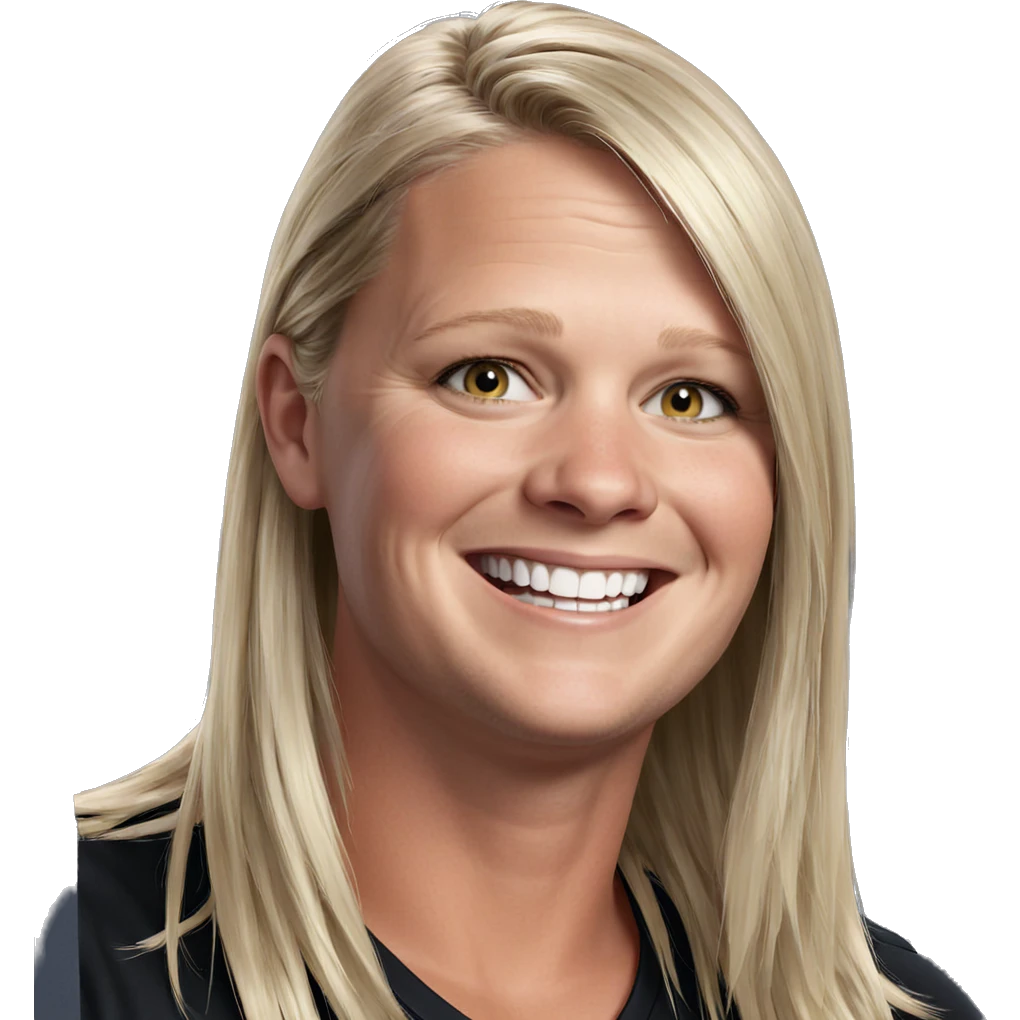 blonde male portrait with smile emoji