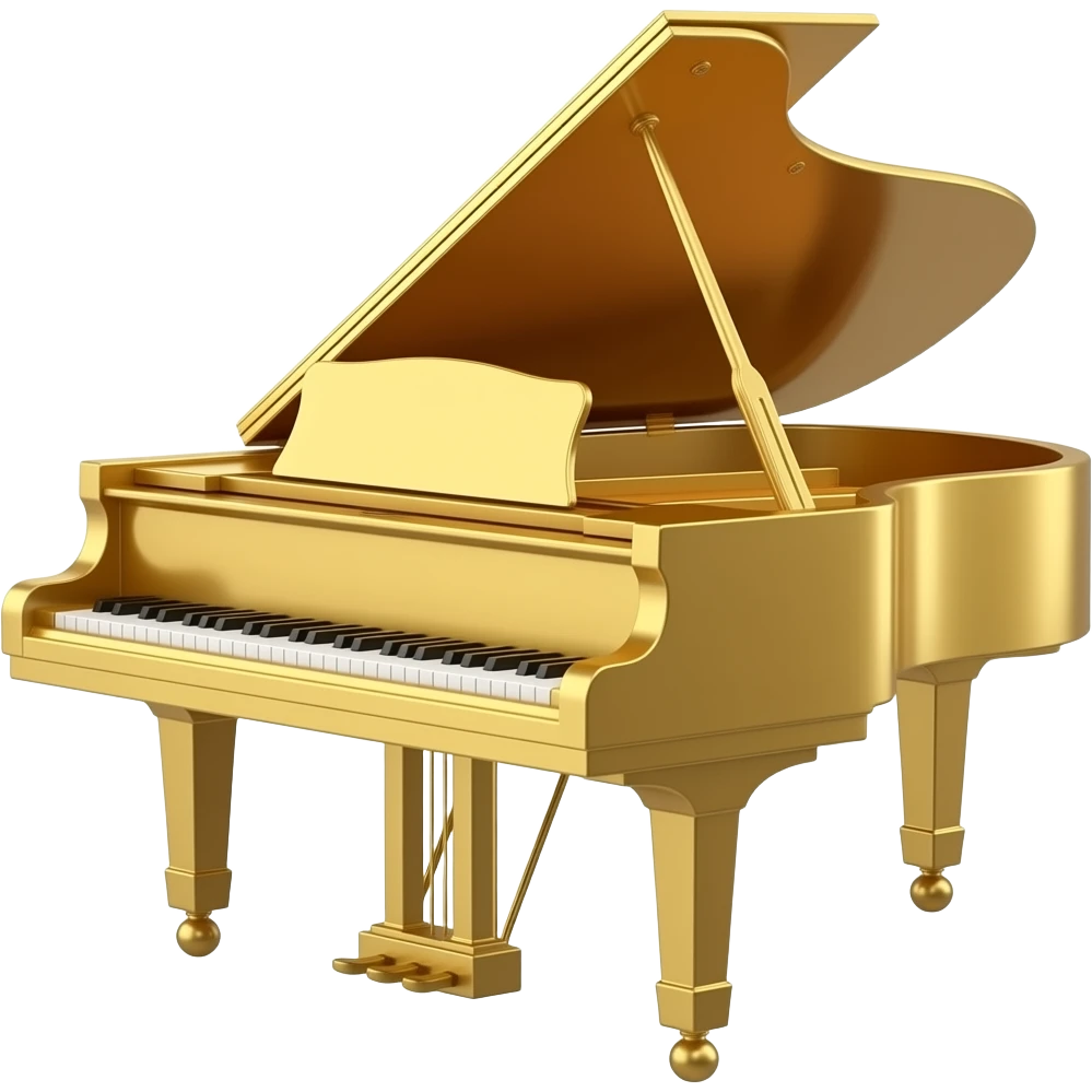 Gold Pianino emoji