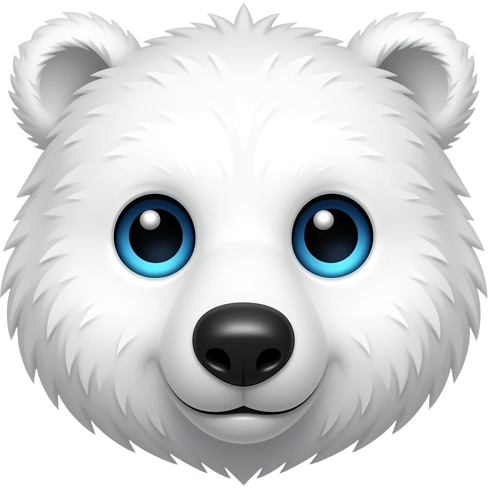 white bear face emoji