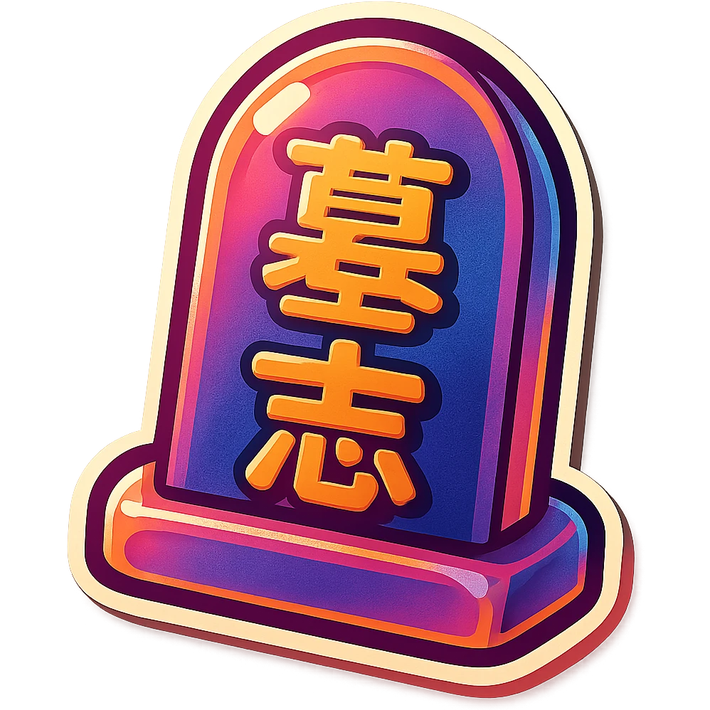 The same grave but facing in right not left  emoji