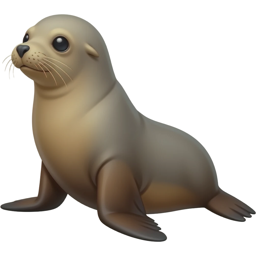 A California sea lion emoji