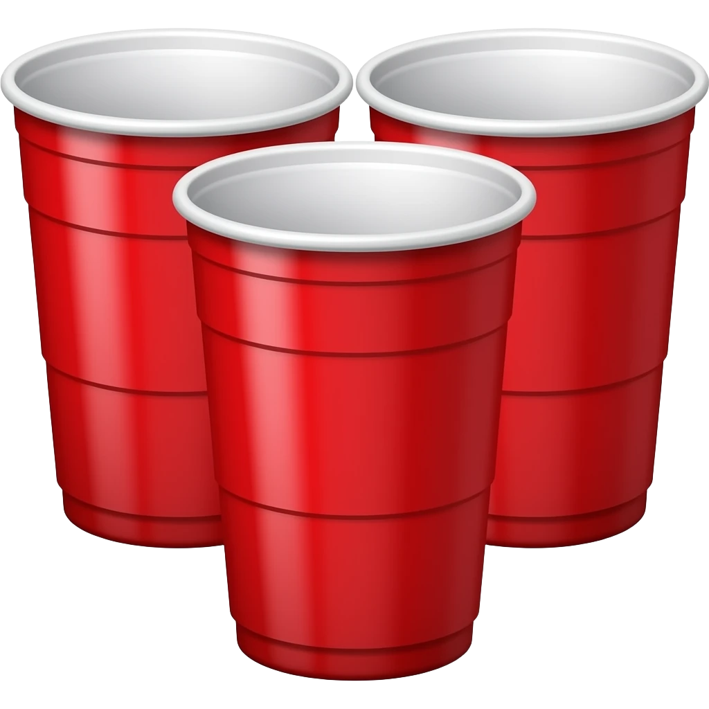 beer pong red emoji