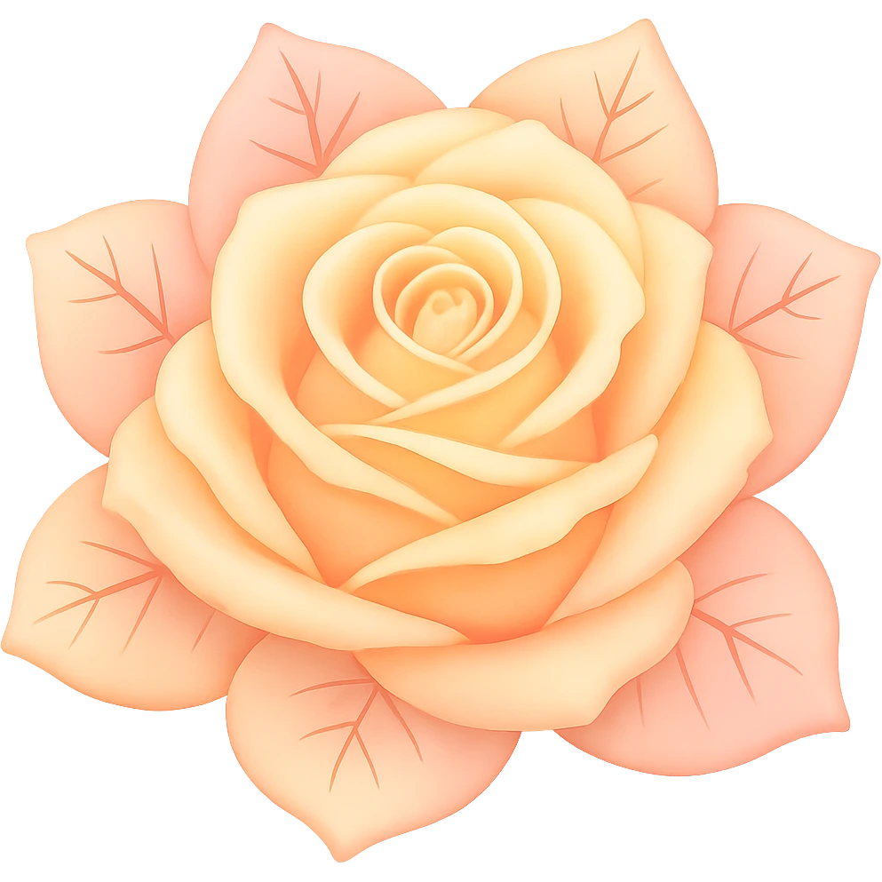 Make the blue icy rose pastel colored in the style of emoji, with no background. emoji