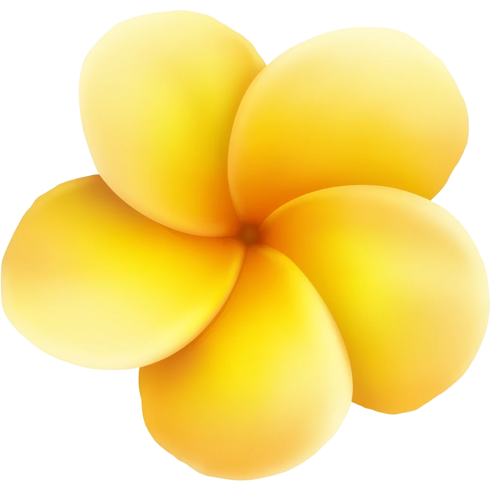Plumeria flower emoji