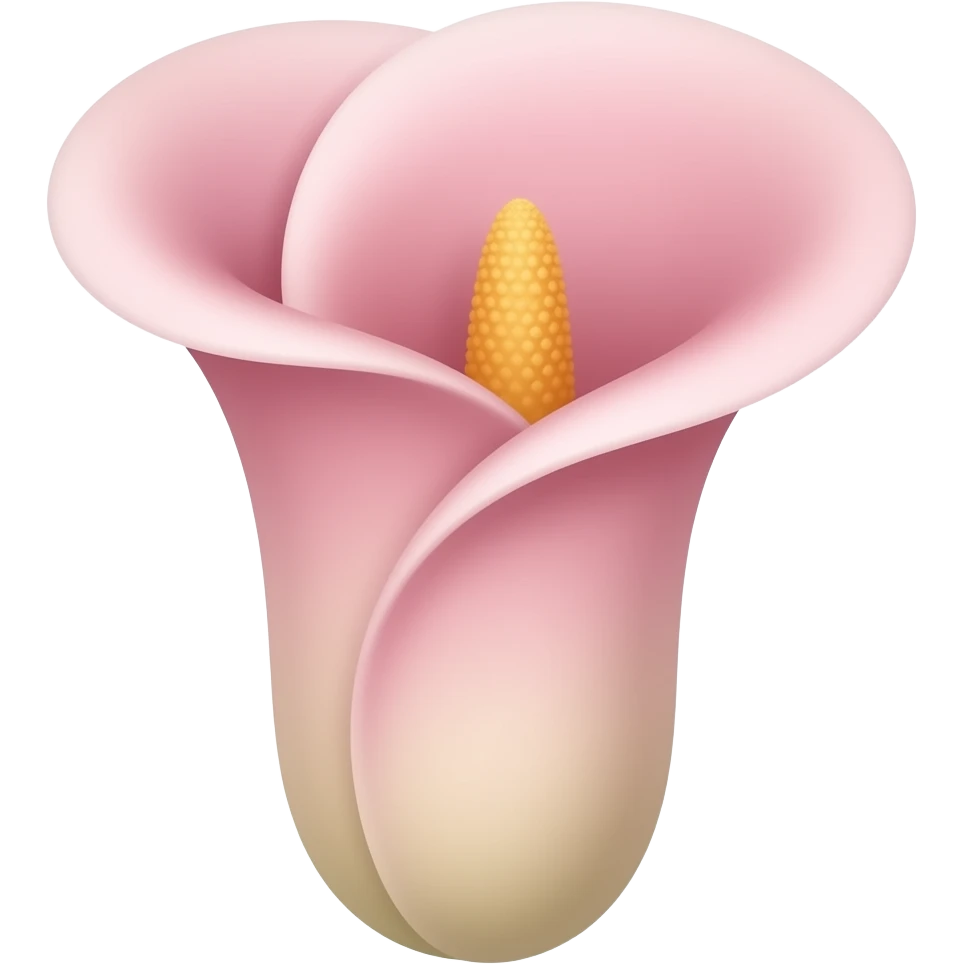 light pink calla lily emoji