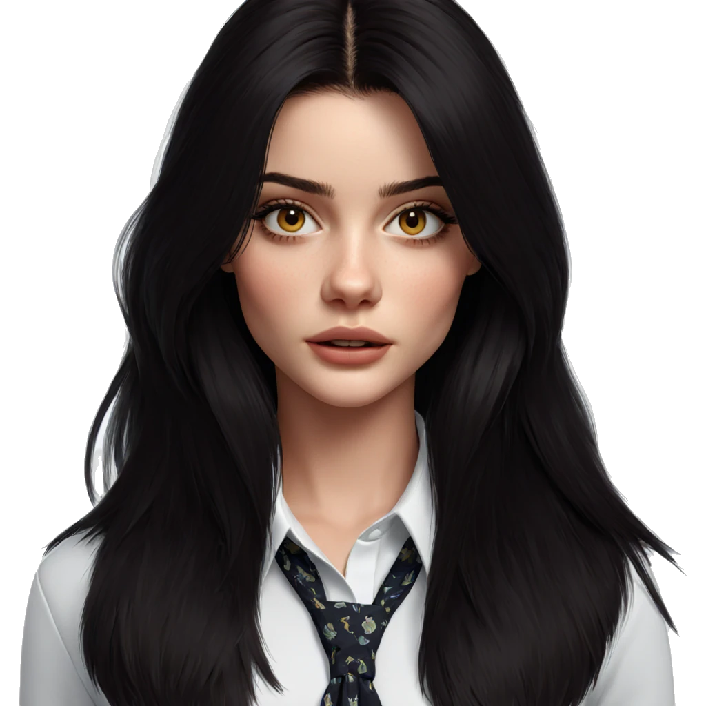 girl in white shirt emoji