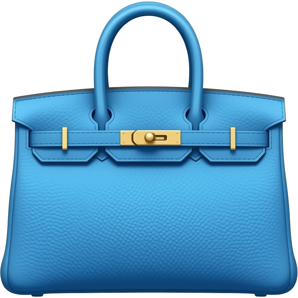 blue hermes bag emoji