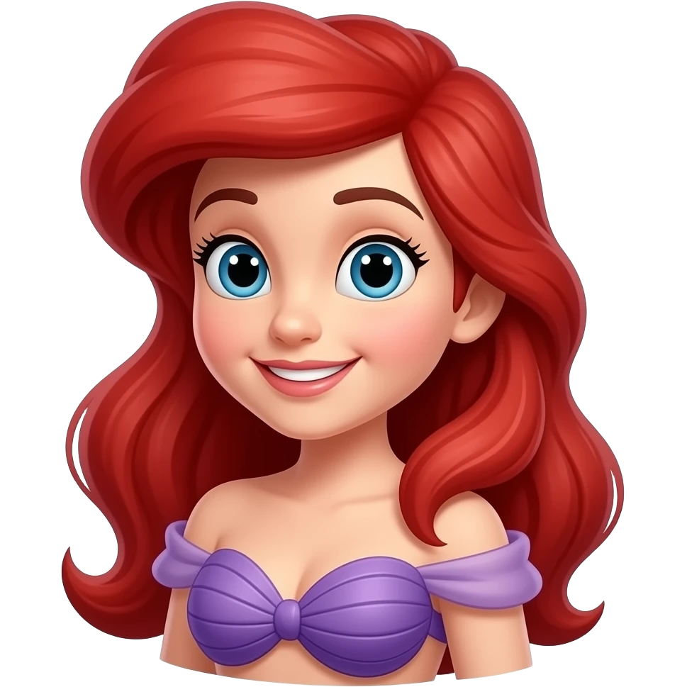 Princess Ariel from Disney Princess emoji
