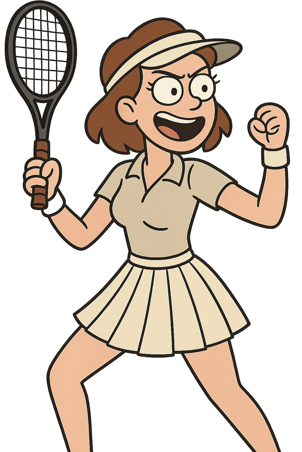 white pleated tennis skirt, sporty style, crisp pleats, subtle shadow, no background emoji