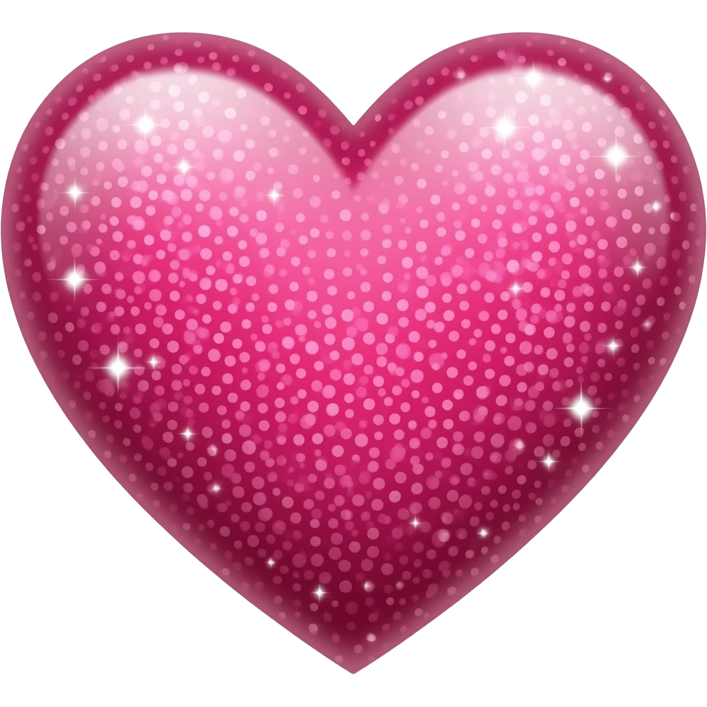 Burgundy heart and sparkle emoji