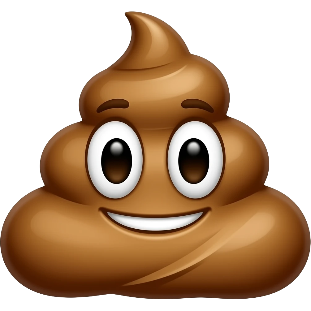 Poop ice cream emoji