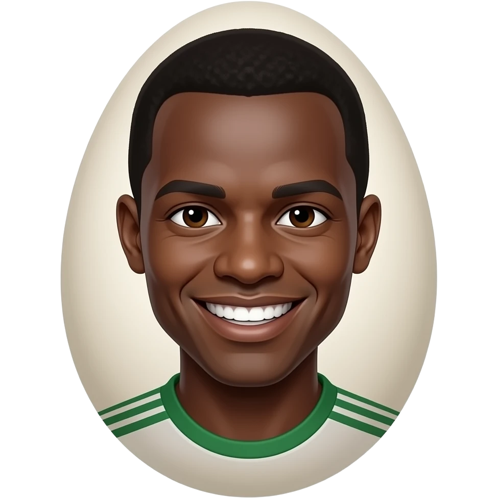 ngolo kante smiling with an egg emoji