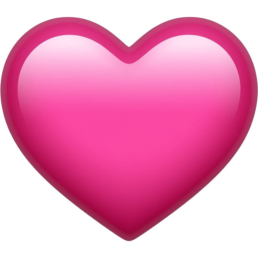 Crie um emoji de coração rosa choque emoji