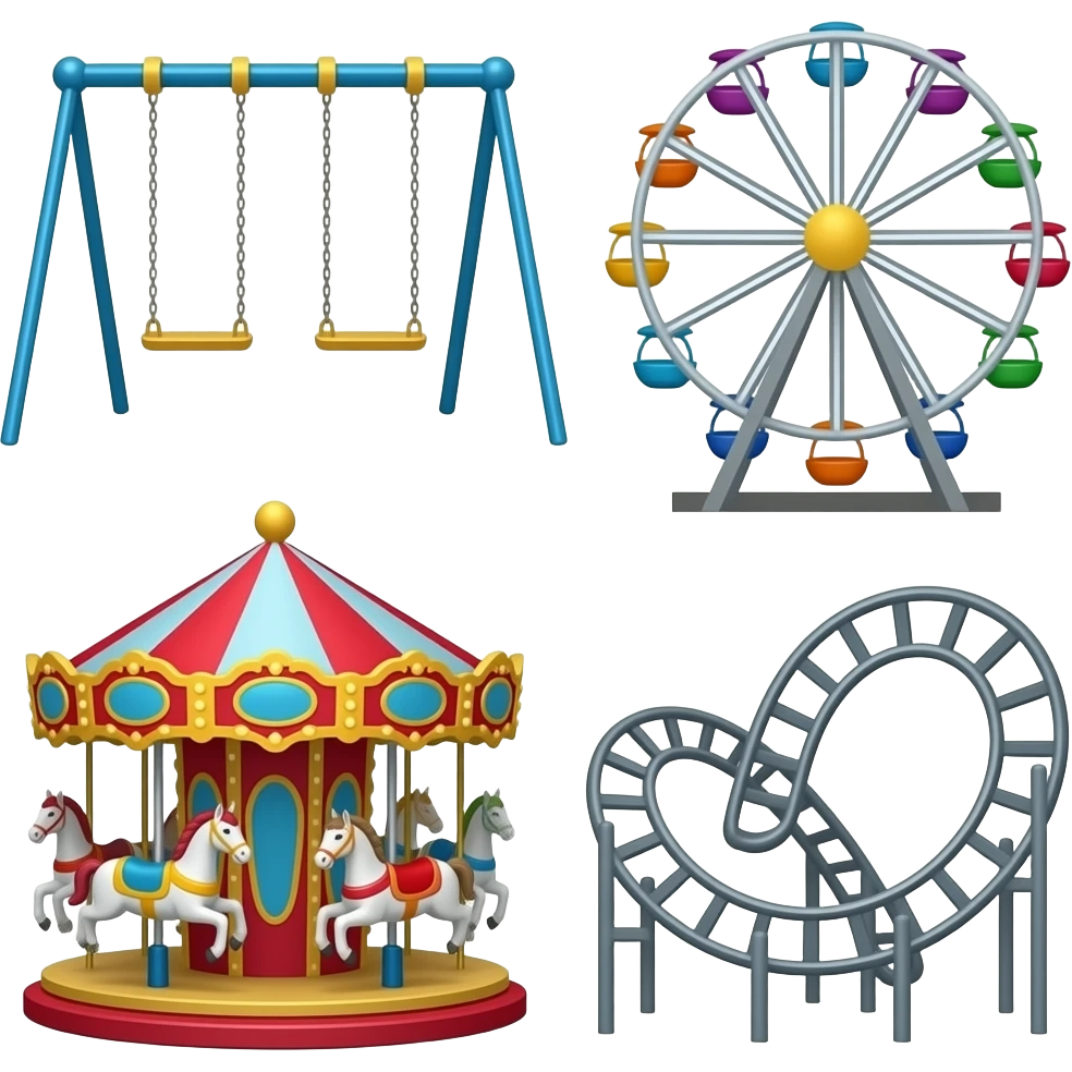 🛝🎠🎡🎢 emoji