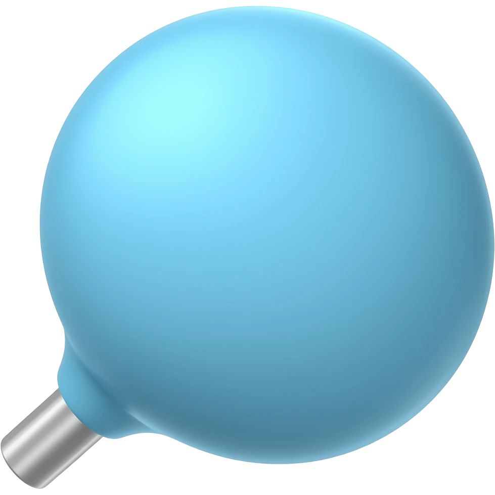 light blue pin emoji