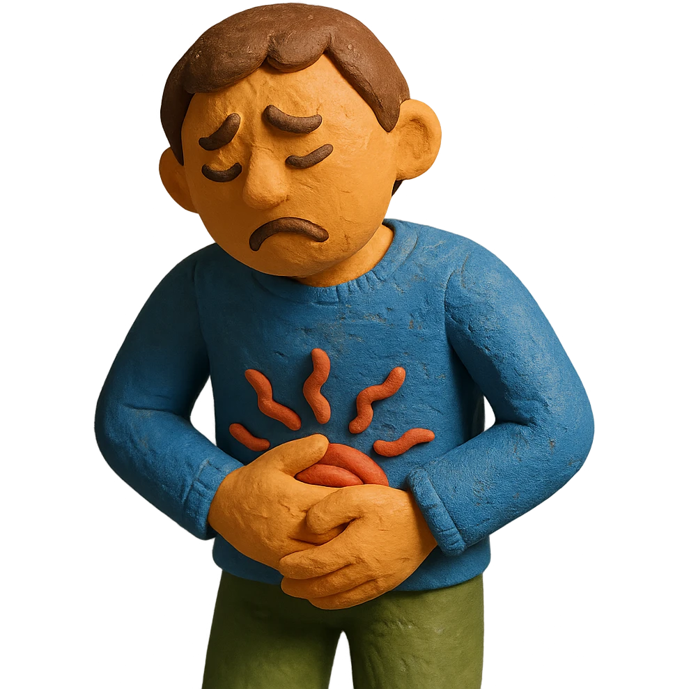 a person with stomach ache emoji