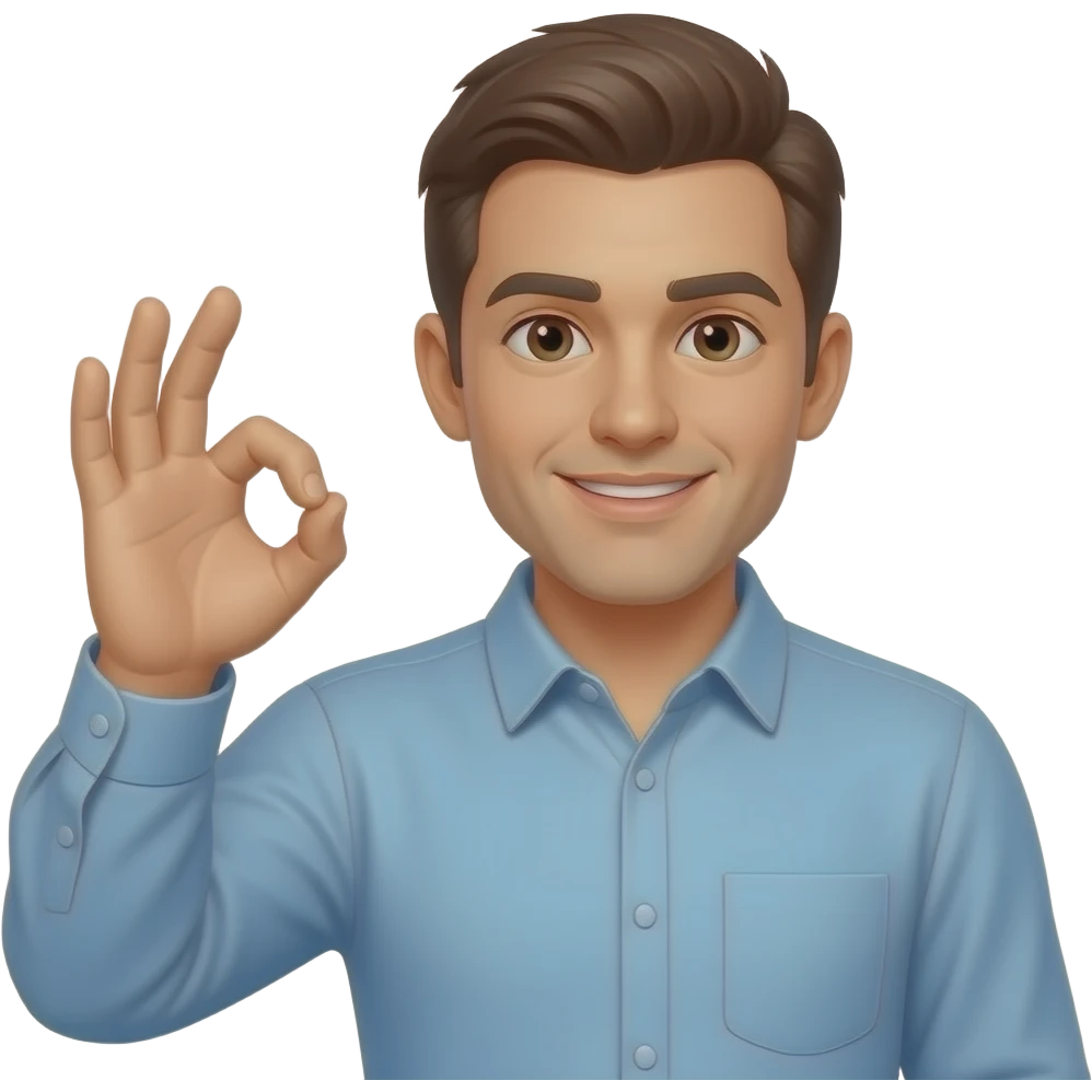 OK gesture man emoji