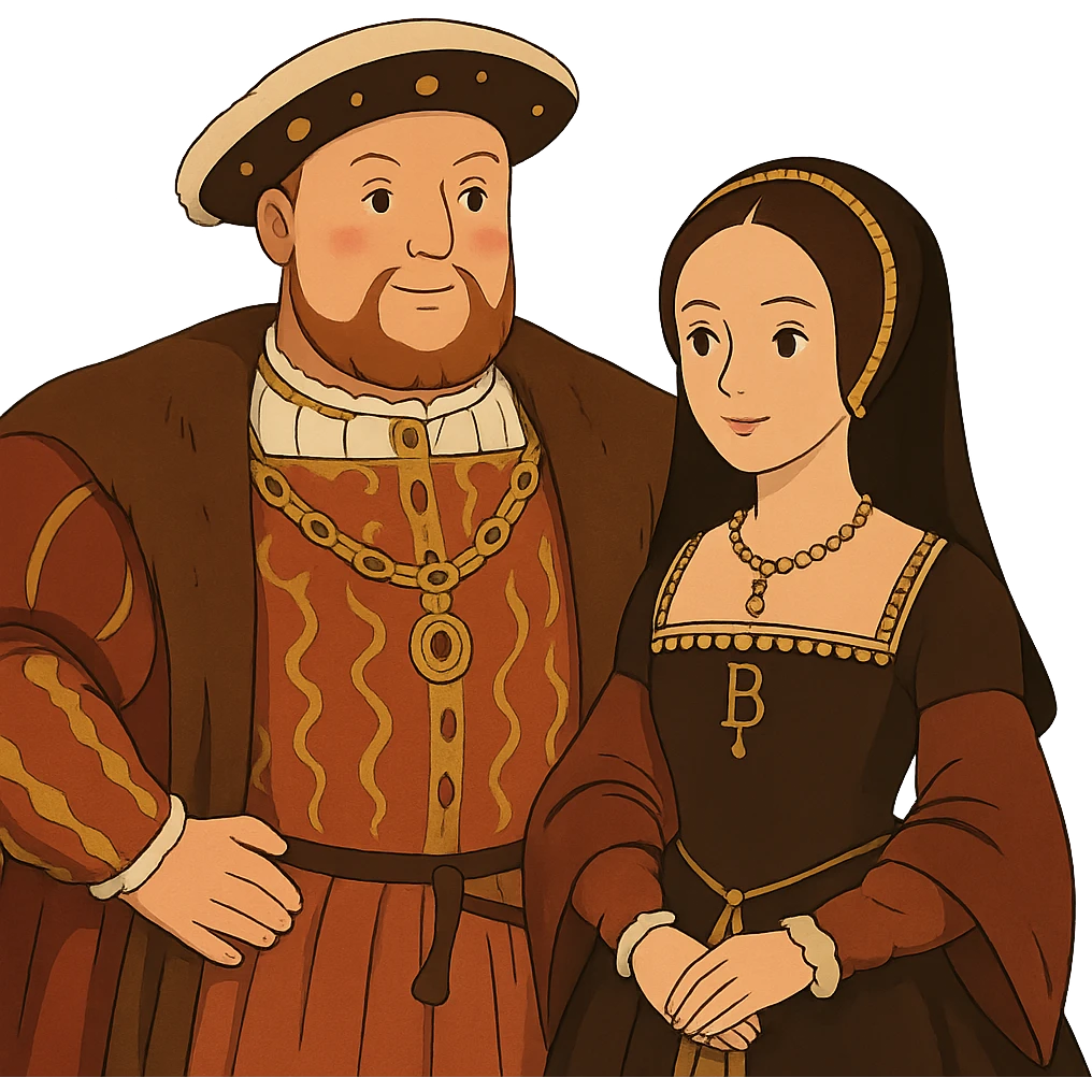 Henry VIII and Anne Boleyn emoji