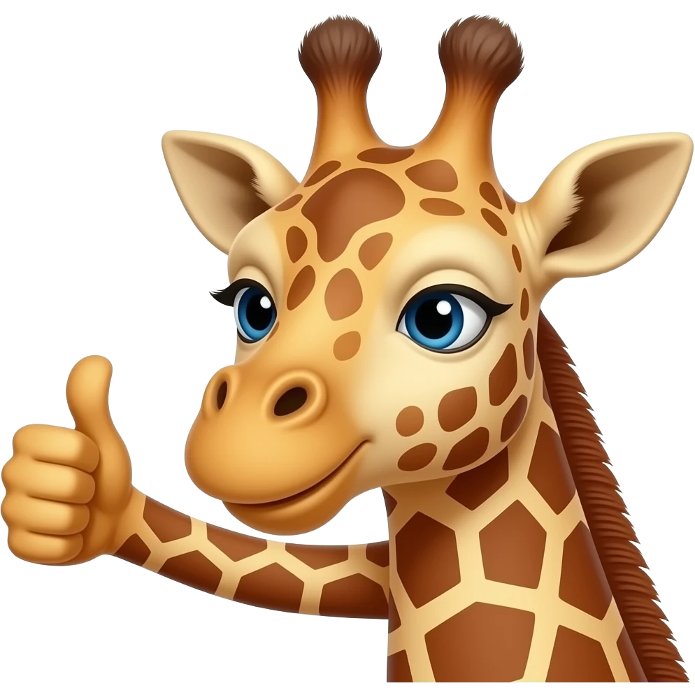Giraffe Kopf Daumen hoch emoji