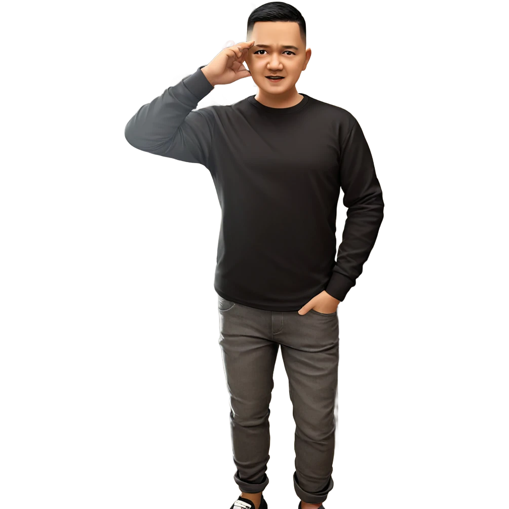 boy with black shirt indoors emoji