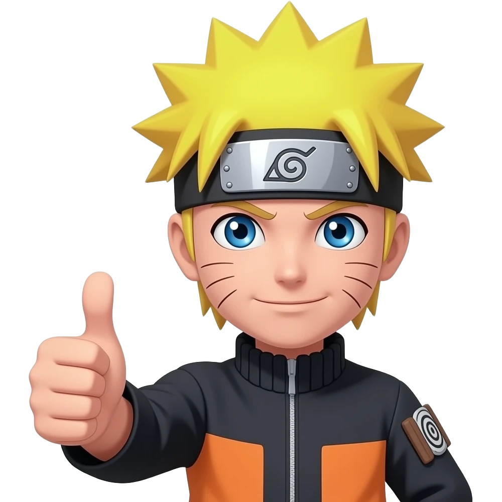 Naruto ke hand se like krte huye Naruto ka face bhi dekhao emoji