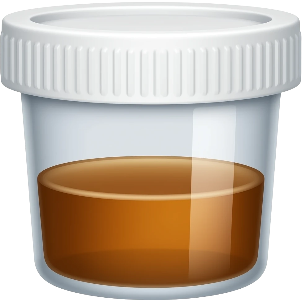Urine in container emoji
