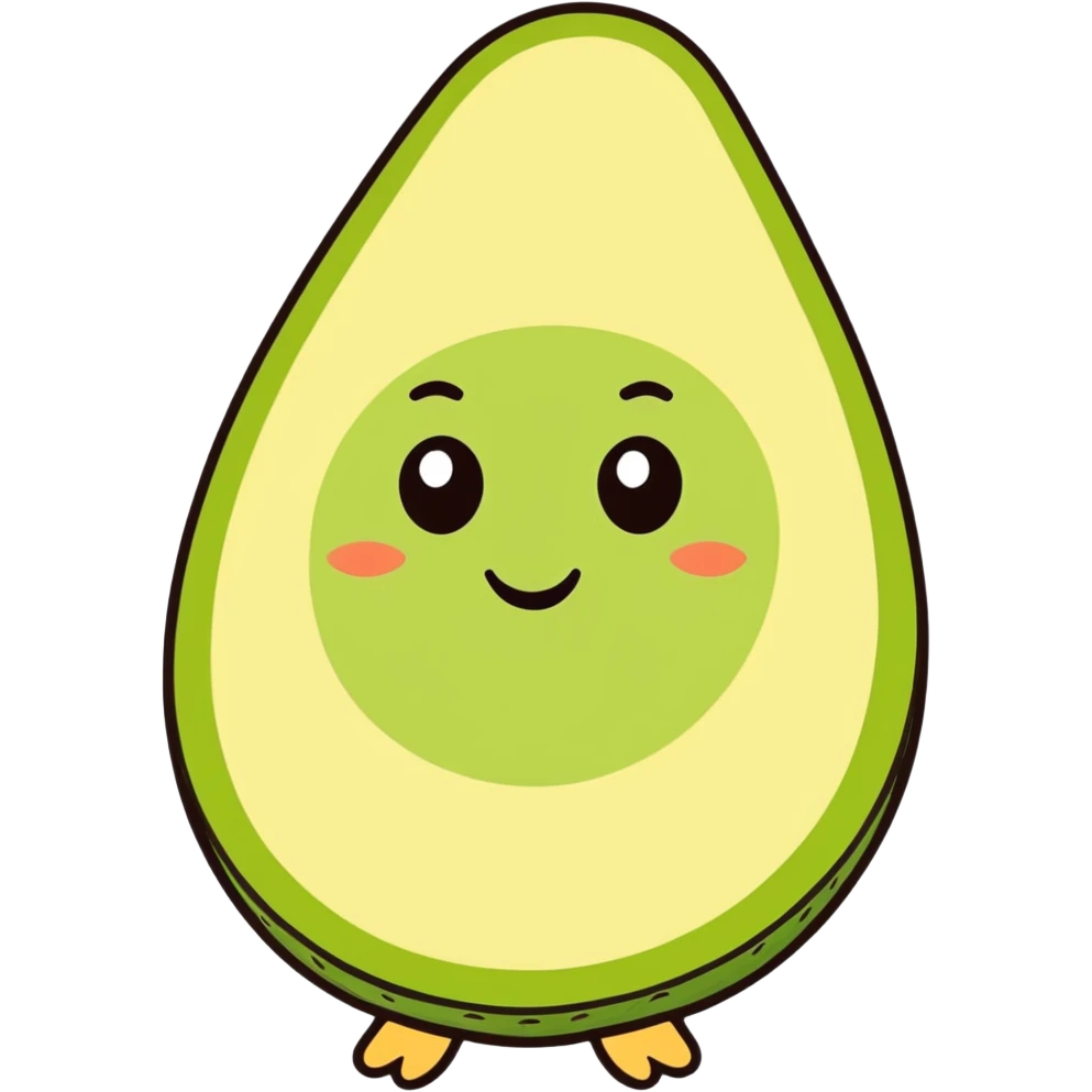 Palta with eyes and smile emoji